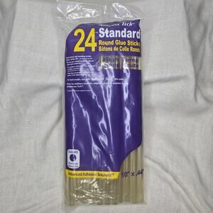 Adhesive Tech 24 Count Standard Round High Heat Glue Sticks 10in